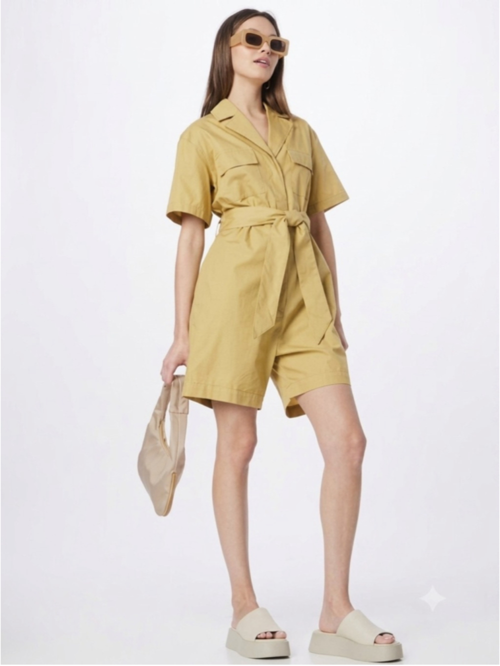 Samsoe Samsoe Sandra Jumpsuit In Prairie Sand Size Medium